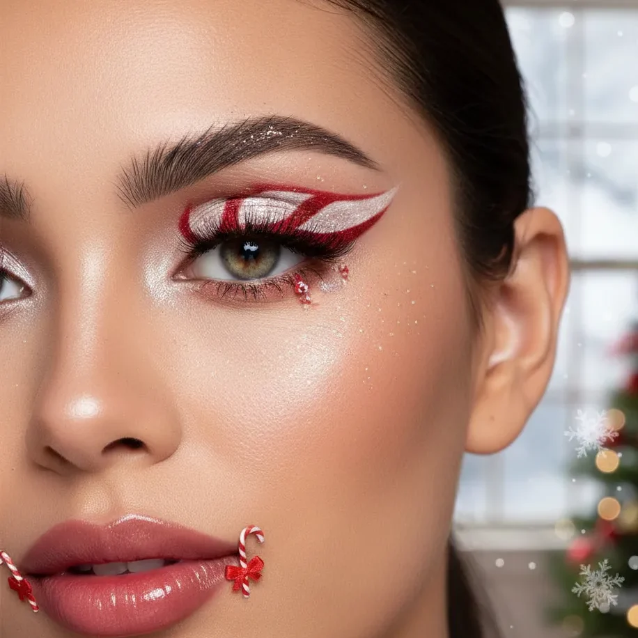 Candy Cane Eyeliner