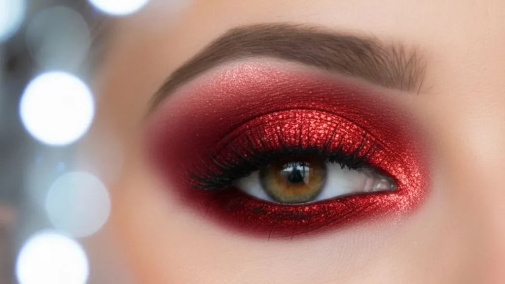 Red Glitter Lids