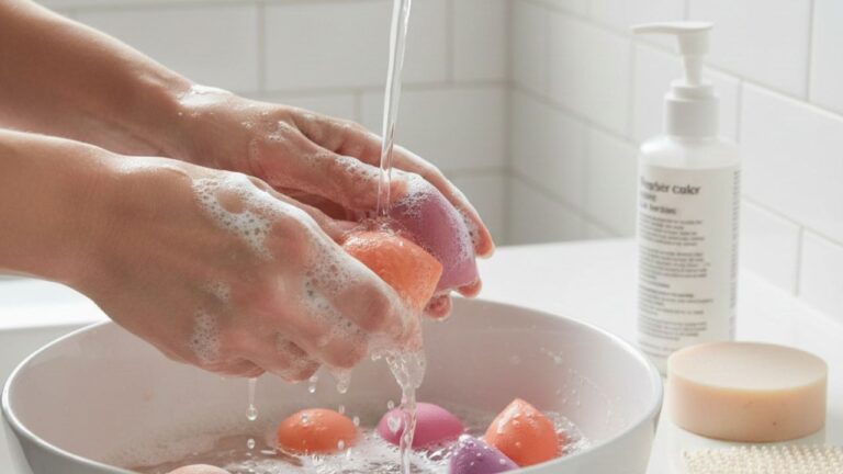 how do i clean makeup sponges