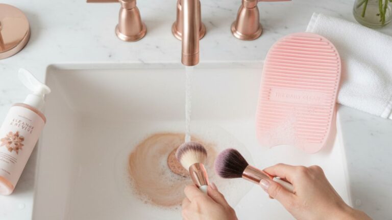 how do you clean makeup brushes