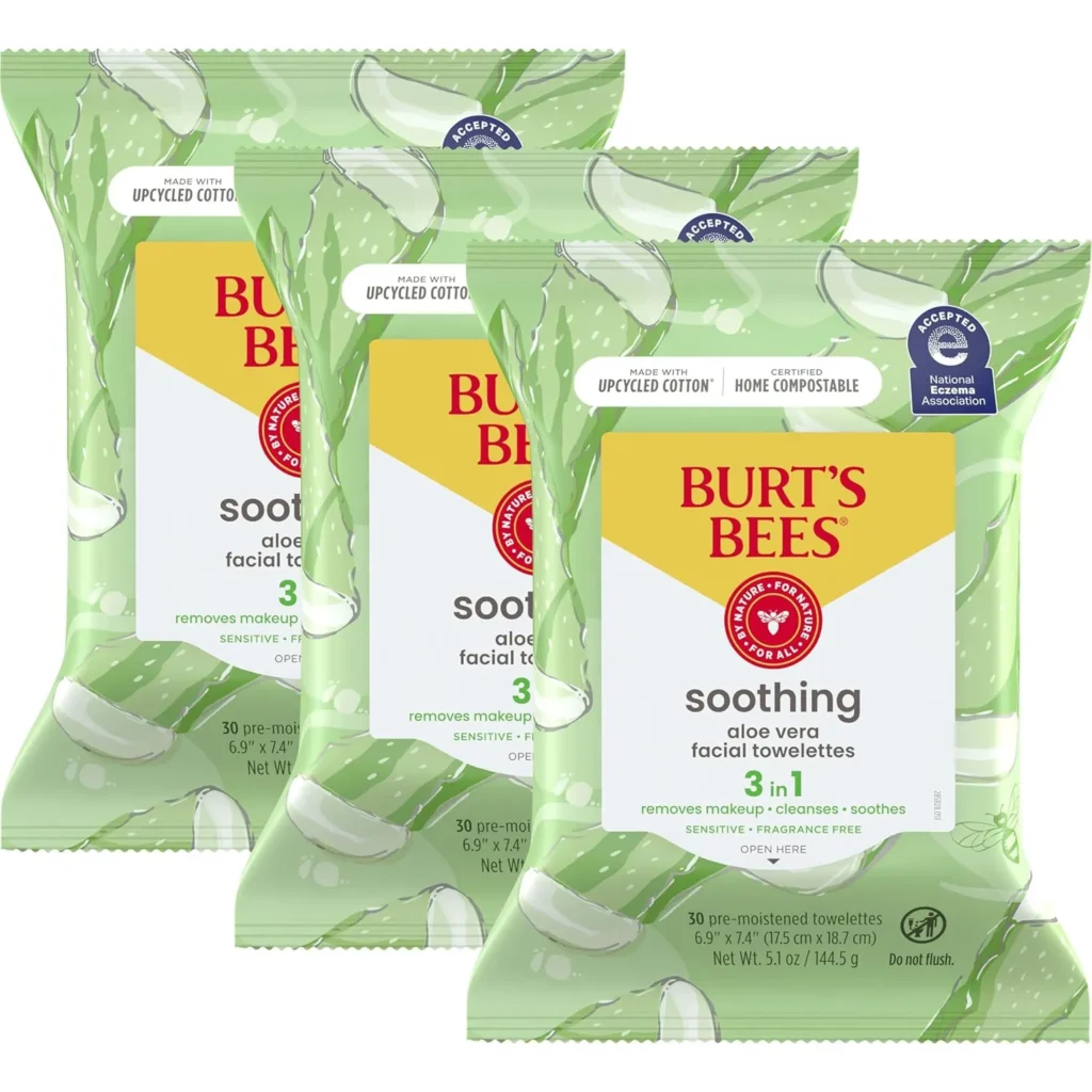  Burt's Bees Facial Cleansing Towelettes with Cucumber