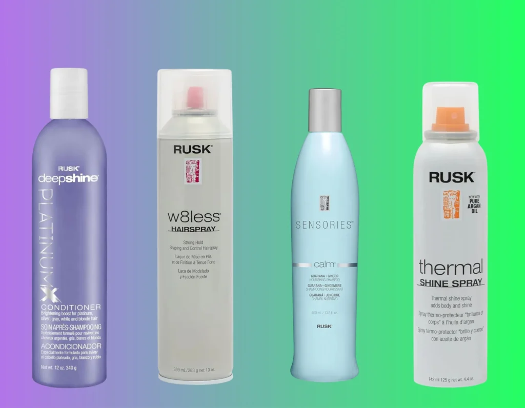 Rusk hair care products