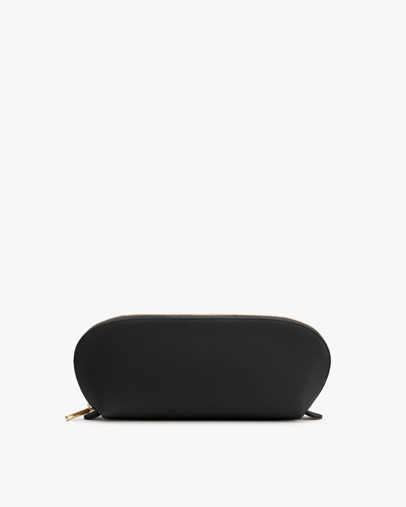 Cuyana Classic Leather Makeup Bag